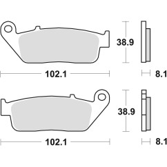 ZF TRW klocki hamulcowe MCB598SRQ