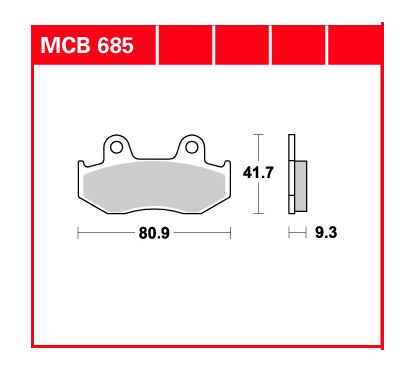 ZF TRW klocki hamulcowe MCB685