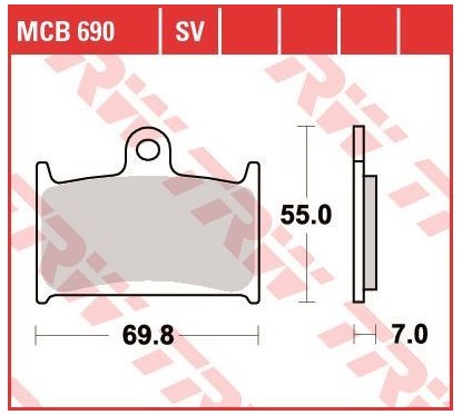 ZF TRW klocki hamulcowe MCB690SV