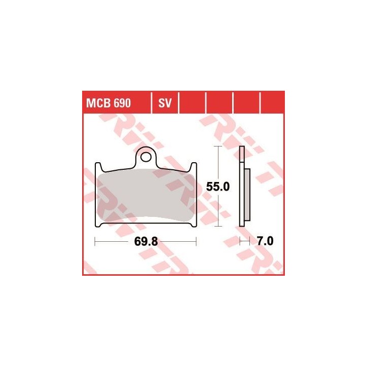 ZF TRW klocki hamulcowe MCB690SV