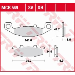ZF TRW klocki hamulcowe MCB569SH