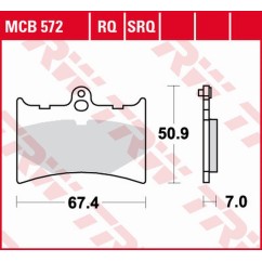 ZF TRW klocki hamulcowe MCB572TRQ