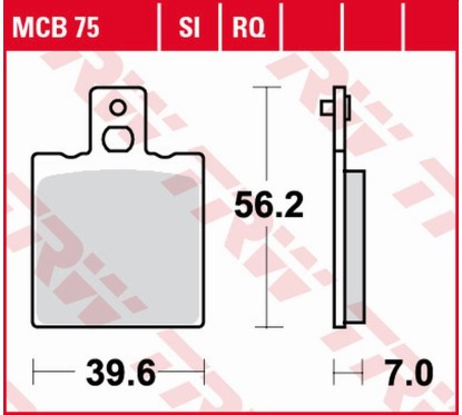 ZF TRW klocki hamulcowe MCB75SI