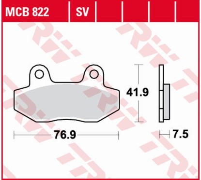 ZF TRW klocki hamulcowe MCB822SV