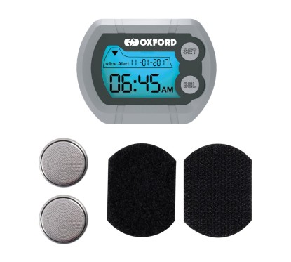 OXFORD zegarek elektroniczny z termometrem srebrny OX562