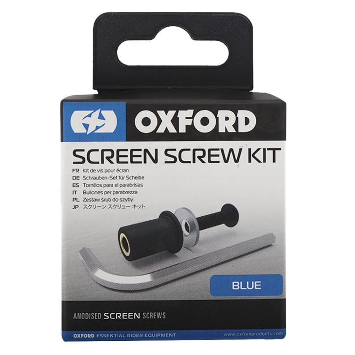 OXFORD śruby do owiewek z gumkami czarne komplet 8 sztuk OXFORD śruby do owiewek z gumkami czarne komplet 8 sztuk