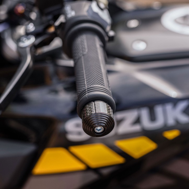 OXFORD ciężarki kierownicy końcowe czarne carbon komplet