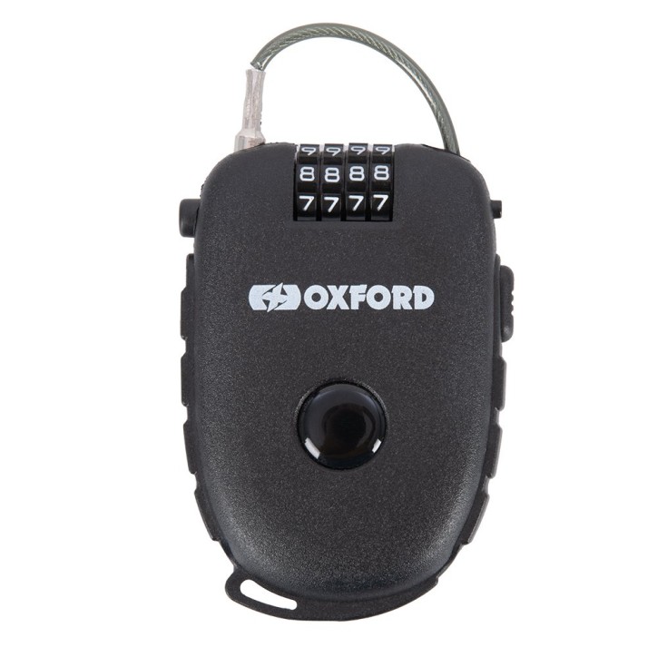 OXFORD linka z zapięciem szyfrowym czarna 750mm LK100 OXFORD linka z zapięciem szyfrowym czarna 750mm LK100