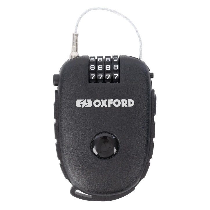 OXFORD linka z zapięciem szyfrowym czarna 750mm LK100 OXFORD linka z zapięciem szyfrowym czarna 750mm LK100