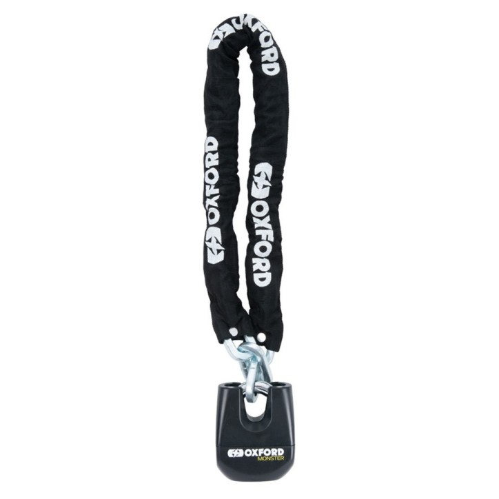 OXFORD łańcuch z zapięciem Monster czarny 1200mm trzpień 11mm OXFORD łańcuch z zapięciem Monster czarny 1200mm trzpień 11mm