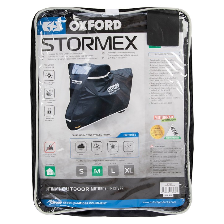 OXFORD pokrowiec na motocykl Protex Stretch Outdoor czarny XL OXFORD pokrowiec na motocykl Protex Stretch Outdoor czarny XL