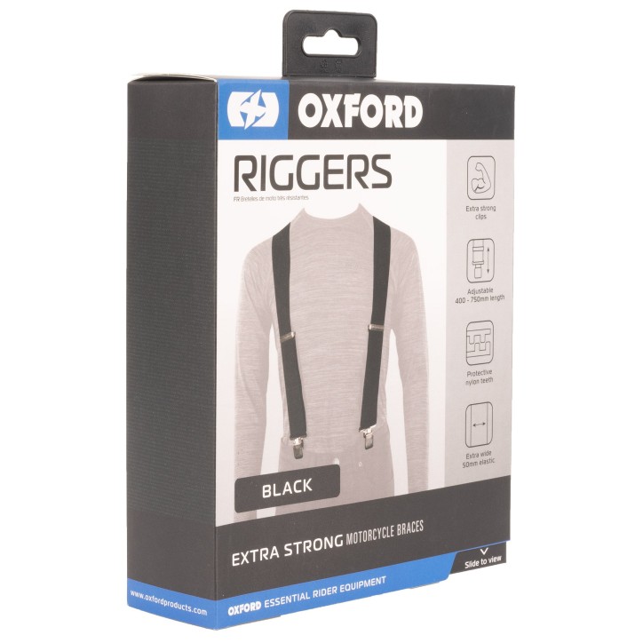 OXFORD szelki do spodni classic czarne OXFORD szelki do spodni classic czarne