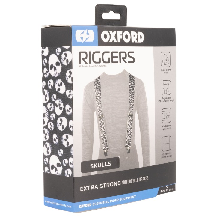 OXFORD szelki do spodni slim czarne 35mm OXFORD szelki do spodni slim czarne 35mm