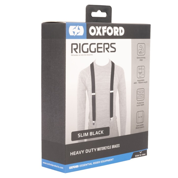 OXFORD szelki do spodni slim czarne 35mm OXFORD szelki do spodni slim czarne 35mm