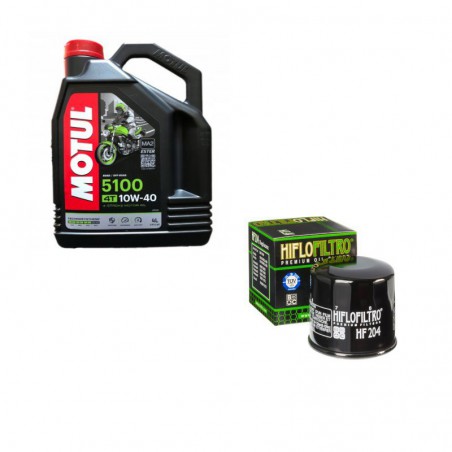 Olej Motul 5100 4T 10W40 4l + filtr oleju HF204