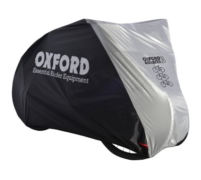 OXFORD pokrowiec rowerowy wodoodporny na 3 rowery szary czarny