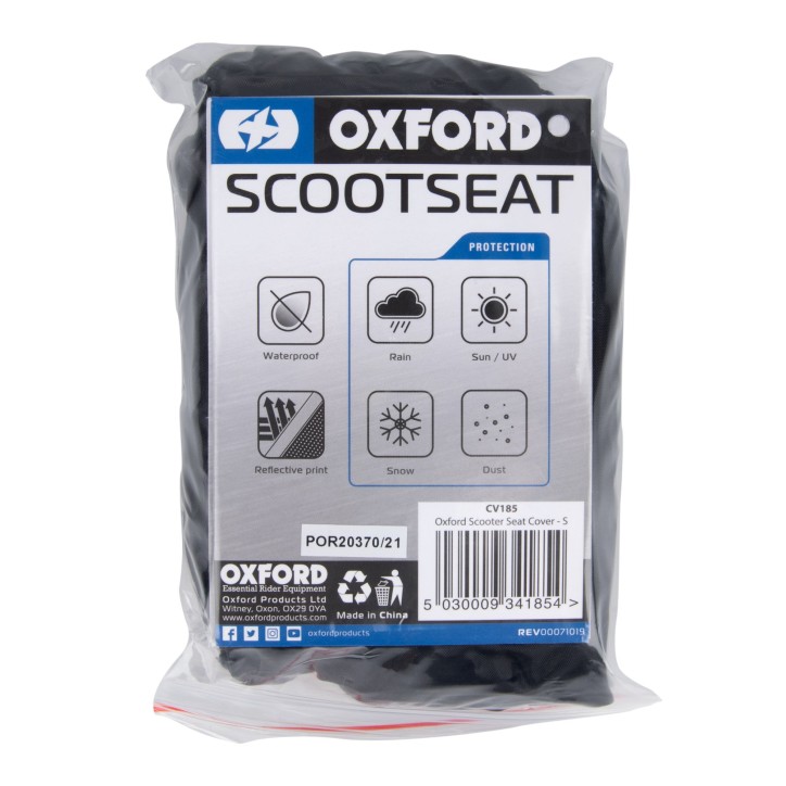 OXFORD pokrowiec na motocykl Scootseat czarny rozmiar L OXFORD pokrowiec na motocykl Scootseat czarny rozmiar L