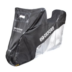 OXFORD pokrowiec na motocykl czarny szary z miejscem na kufer rozmiar L