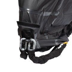 OXFORD pokrowiec na motocykl czarny szary z miejscem na kufer rozmiar L