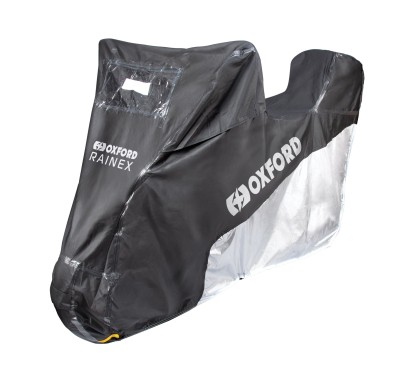 OXFORD pokrowiec na motocykl z miejscem na kufer czarny szary XL