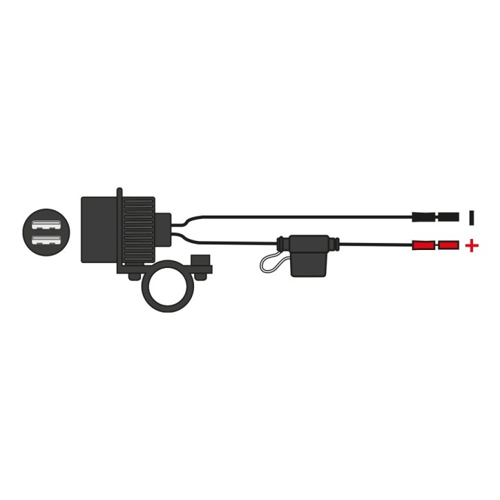 OXFORD gniazdo zapalniczki 12V z wejściem USB EL102