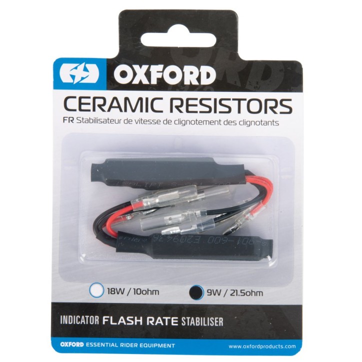 OXFORD oporniki do kierunkowskazów LED 9W 21.5Ohm komplet 2szt OXFORD oporniki do kierunkowskazów LED 9W 21.5Ohm komplet 2szt