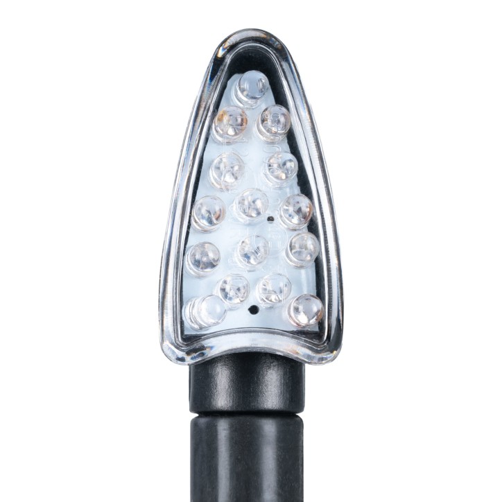 OXFORD kierunkowskazy LED czarne mocowanie długie para z opornikami OXFORD kierunkowskazy LED czarne mocowanie długie para z opornikami