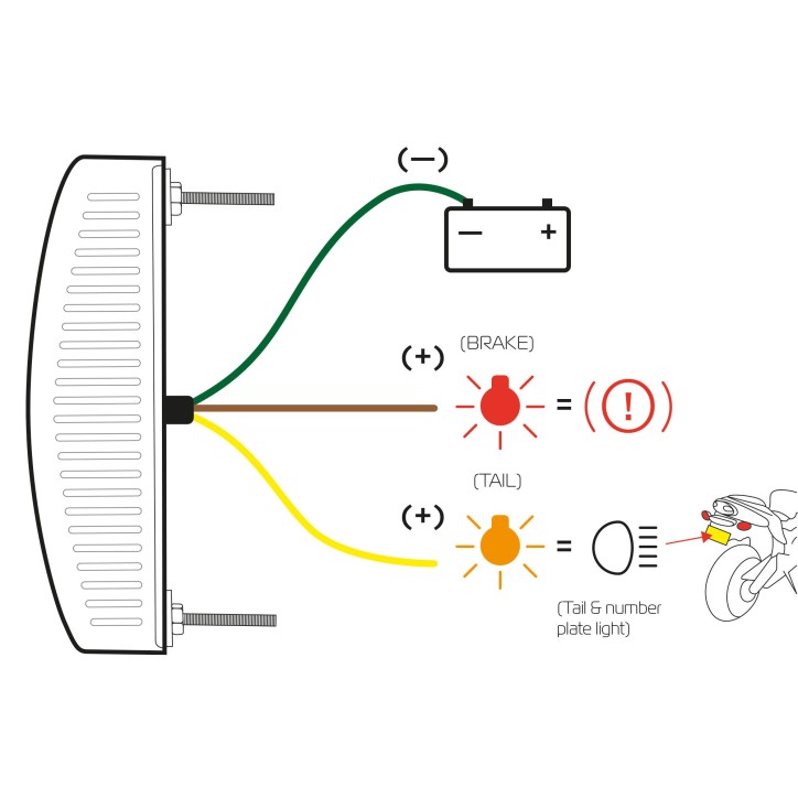 OXFORD lampa tylna LED uniwersalna białe szkło OXFORD lampa tylna LED uniwersalna białe szkło