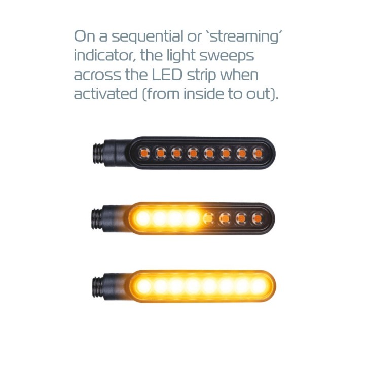 OXFORD kierunkowskazy sekwencyjne LED Nightfighter z opornikiem 2szt OXFORD kierunkowskazy sekwencyjne LED Nightfighter z opornikiem 2szt
