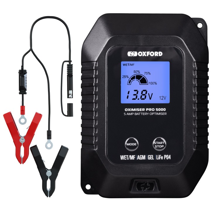OXFORD ładowarka do akumulatorów OXİMISER Pro 5000 12V wtyczka UK OXFORD ładowarka do akumulatorów OXİMISER Pro 5000 12V wtyczka UK