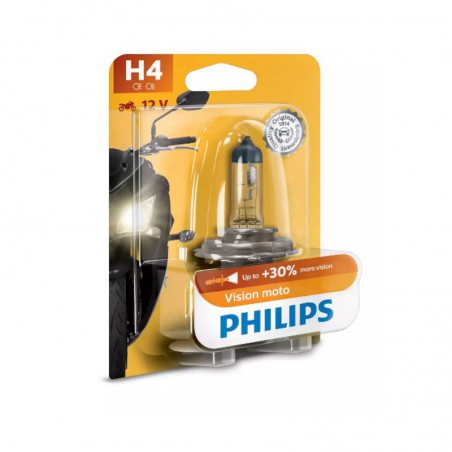 PHILIPS ŻARÓWKA H4 VISION MOTO +30%